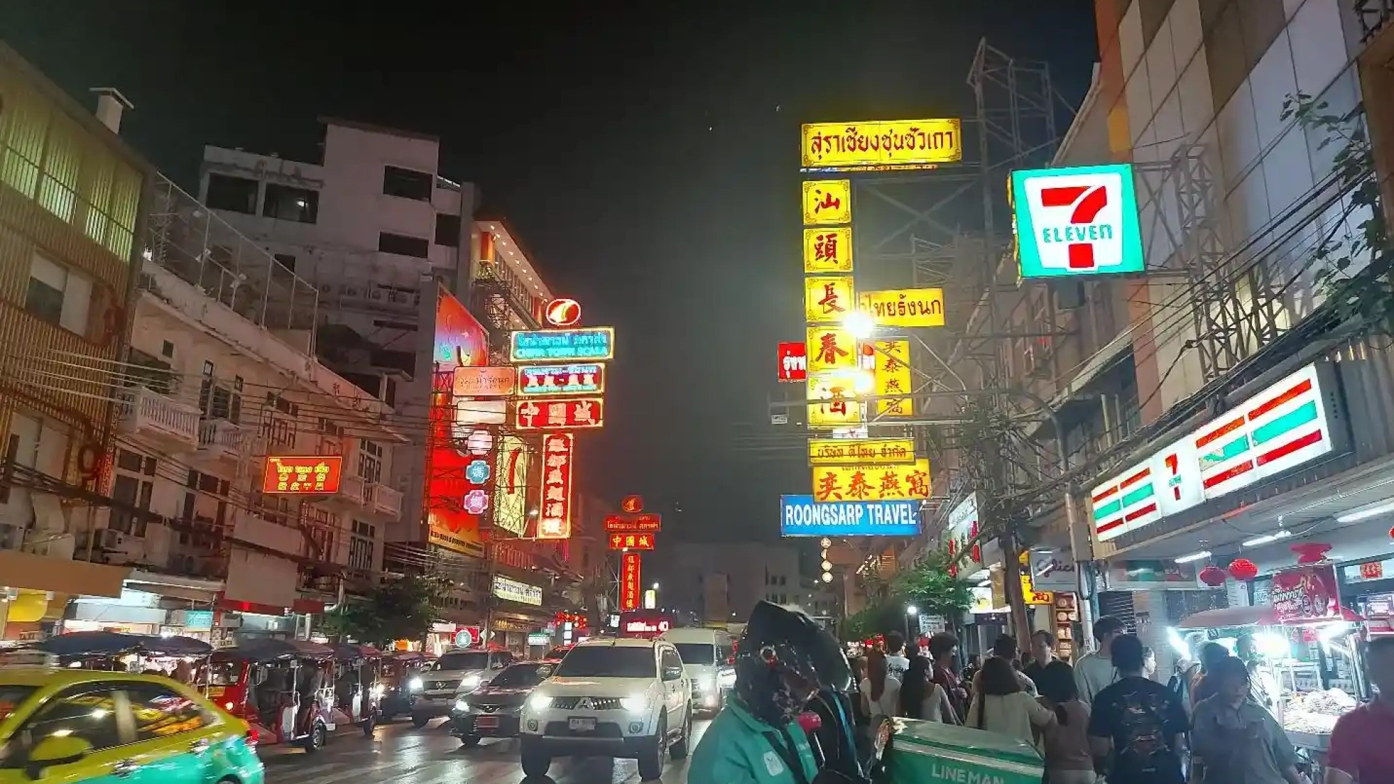 Bangkok tourist places Chinatown night view