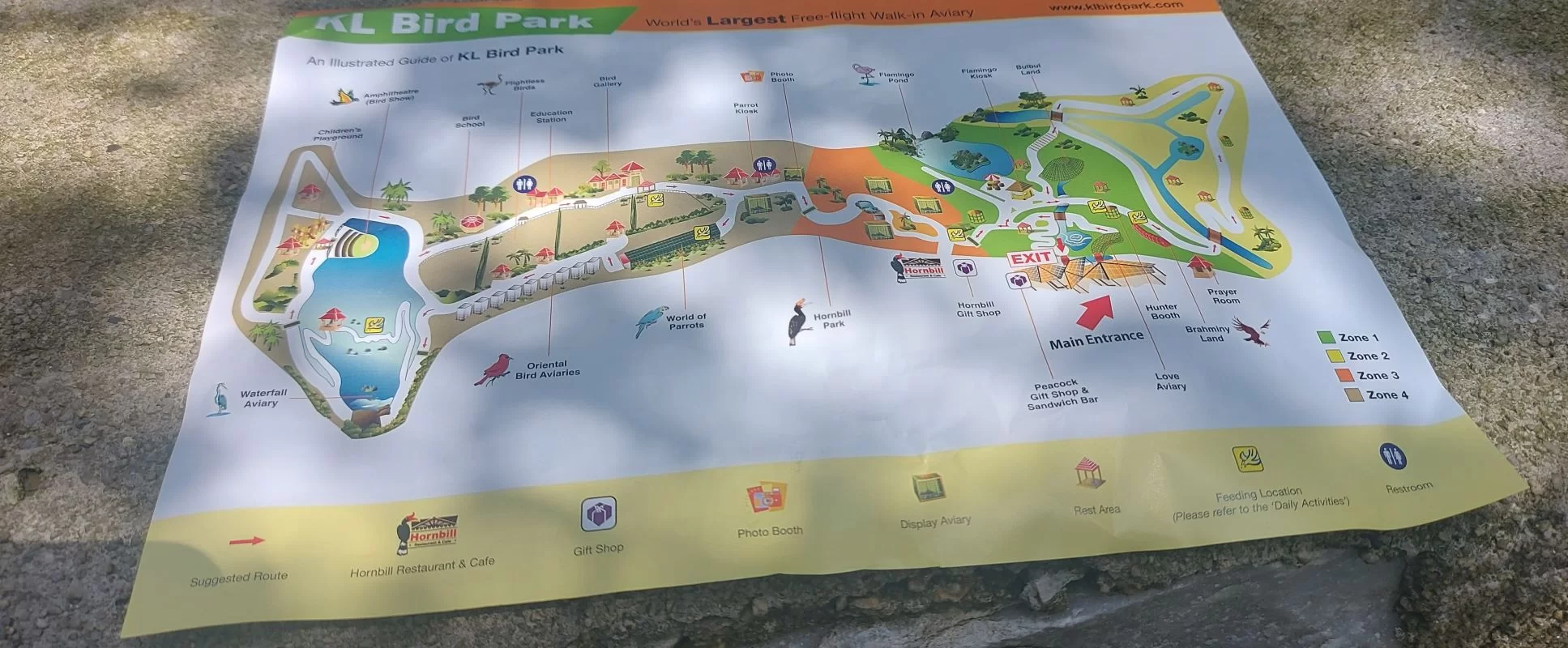 KL Bird Park Map