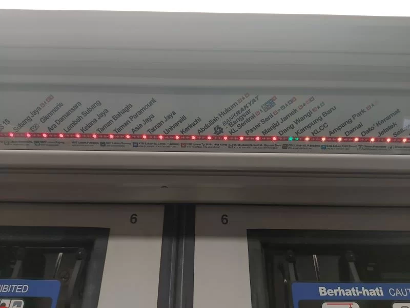 KL Sentral to KLCC route